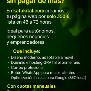 ✅Web profesional sin pagar de más.